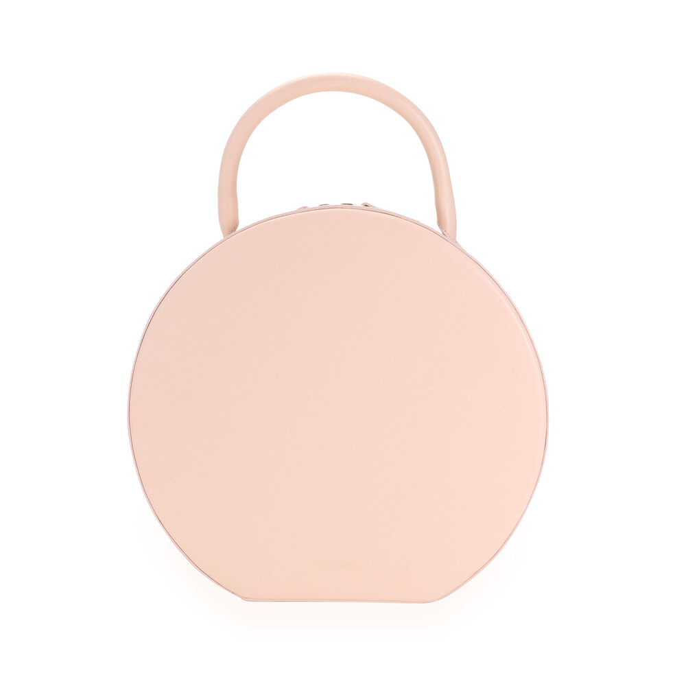 Mansur Gavriel Pink Calfskin Leather Circle Bag - Picture 2 of 7